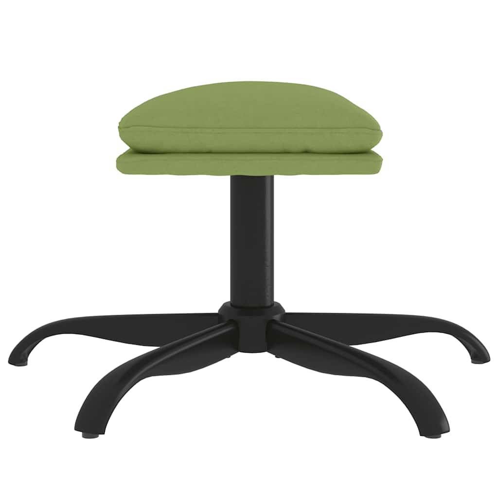 vidaXL Fußhocker Hellgrün 60x60x36 cm Samt