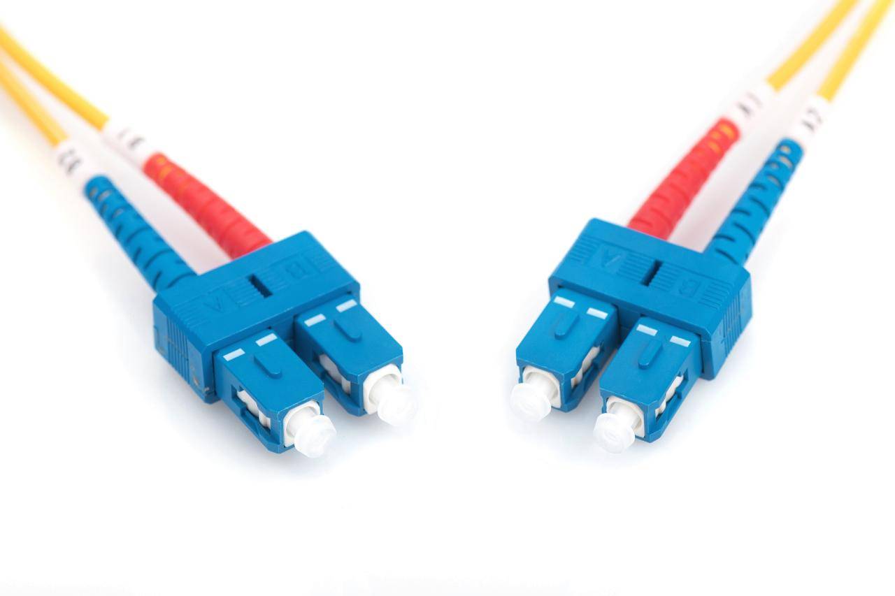 Digitus DK-2922-03 Glasfaser LWL Anschlusskabel [1x SC-Stecker - 1x SC-Stecker] 9/125 µ Singlemode OS2 3.00 m