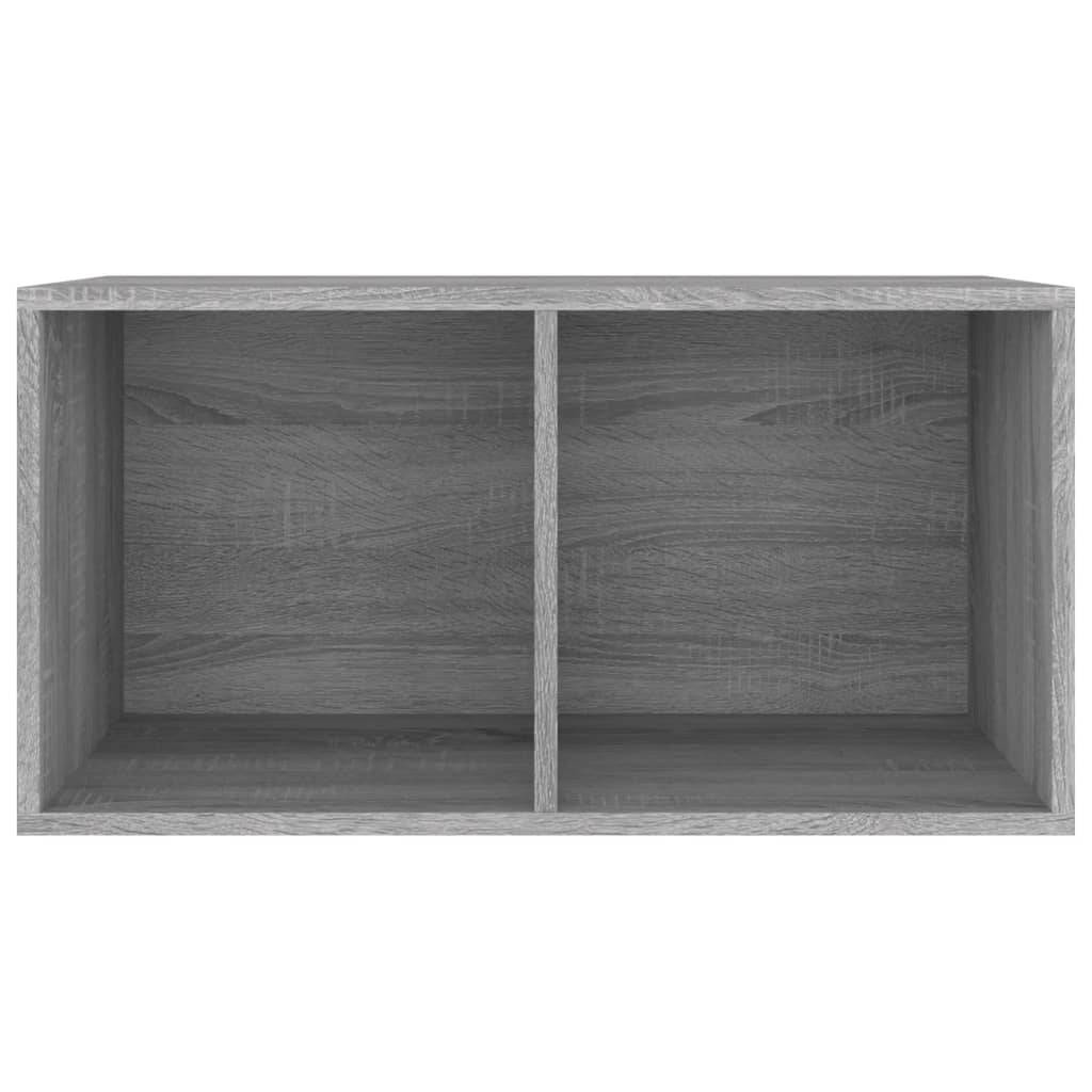 vidaXL Schallplatten-Box Grau Sonoma 71x34x36cm Holzwerkstoff