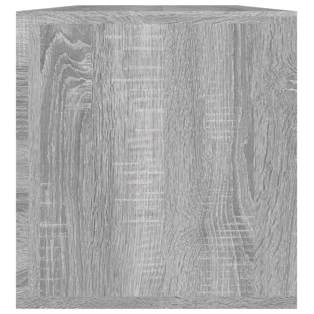 vidaXL Schallplatten-Box Grau Sonoma 71x34x36cm Holzwerkstoff
