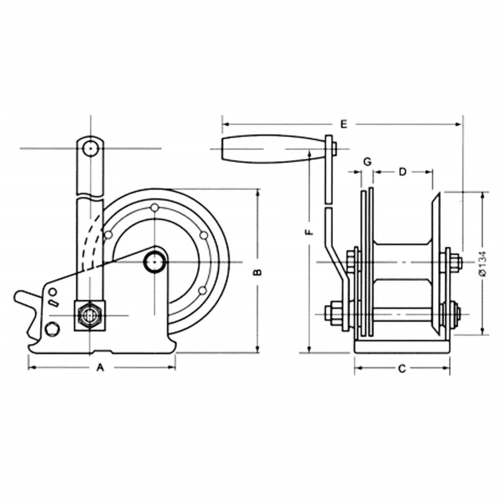 Toolland Handwinde 420 kg