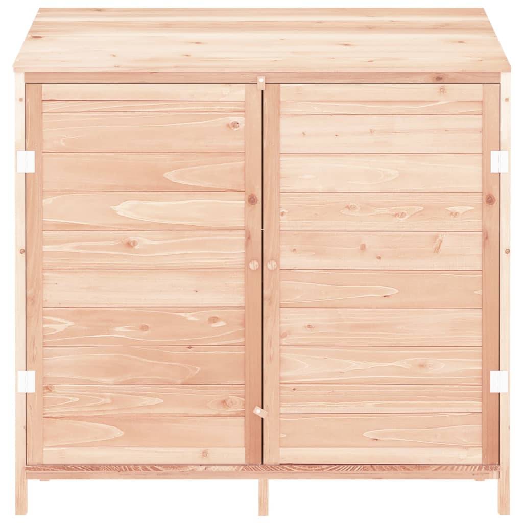 vidaXL Geräteschuppen 102x52x112 cm Massivholz Tanne