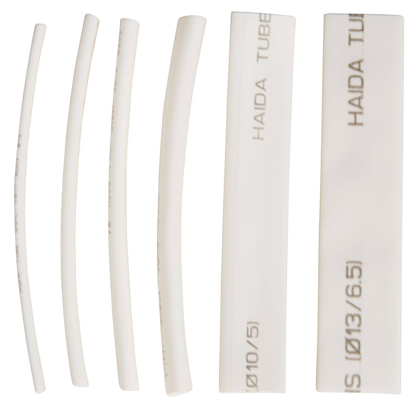 Schrumpfschlauch-Set, 100-teilig, weiß