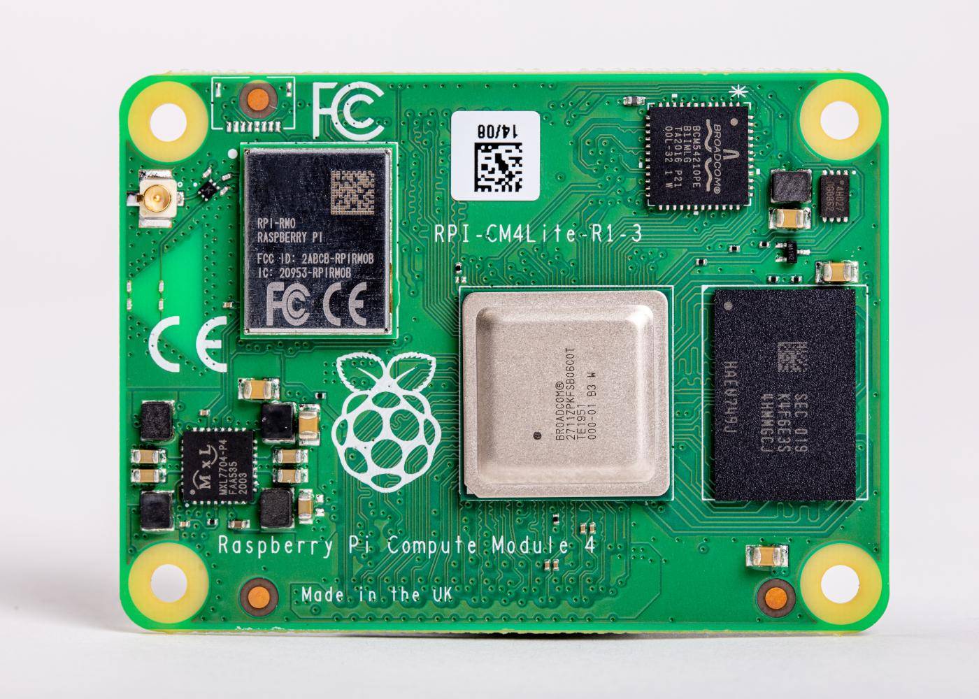 Raspberry Pi Compute Module 4 - RAM: 1GB - Flash: ohne (Lite) - WLAN / Bluetooth: ja