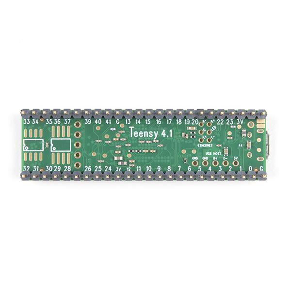 Teensy 4.1, mit Ethernet, mit Headern