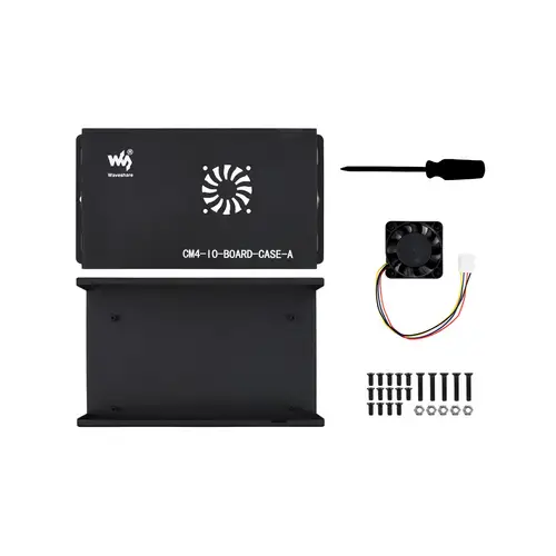 WaveShare Metal Box (A) with Cooling Fan for Raspberry Pi CM4 IO Board WaveShare Metal Box (A) with Cooling Fan for Raspberry Pi CM4 IO Board