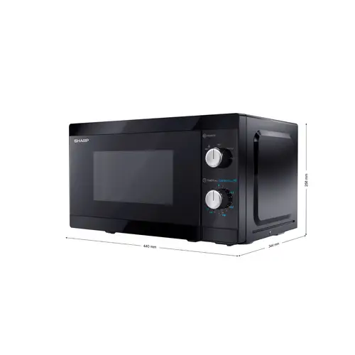 Sharp MIKRO YC-MS01EB 20L/800W/Mechanically/Black Sharp MIKRO YC-MS01EB 20L/800W/Mechanically/Black