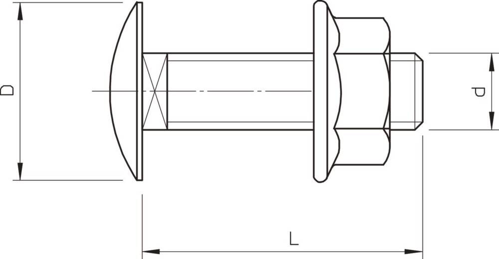OBO Bettermann FRSB 6X12G 6406130 Flachrundschraube 6mm 12mm Stahl 100St.