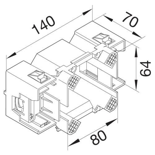 Tehalit Geräteeinbaudose CEE G 2744