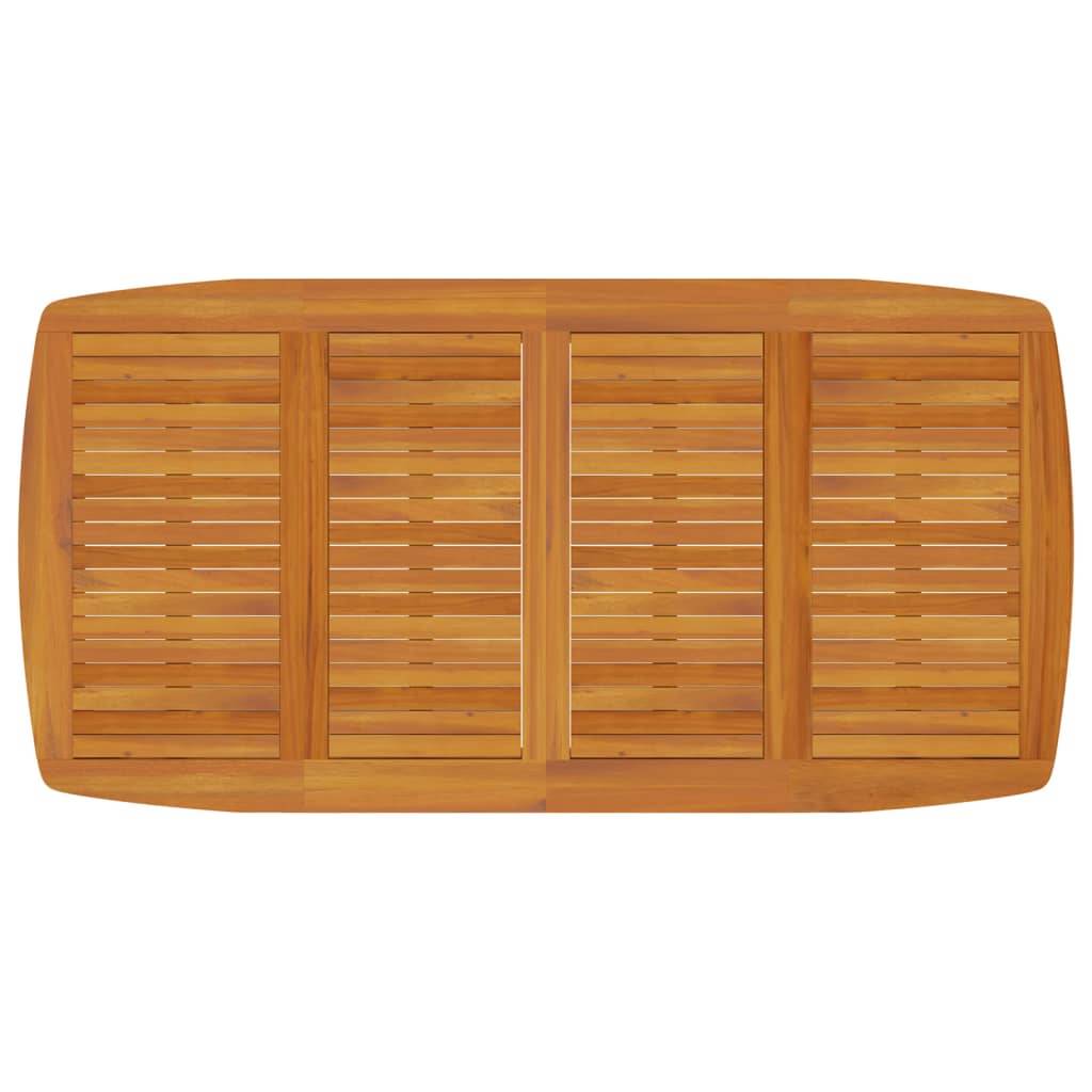 vidaXL Gartentisch 200x100x75 cm Massivholz Akazie