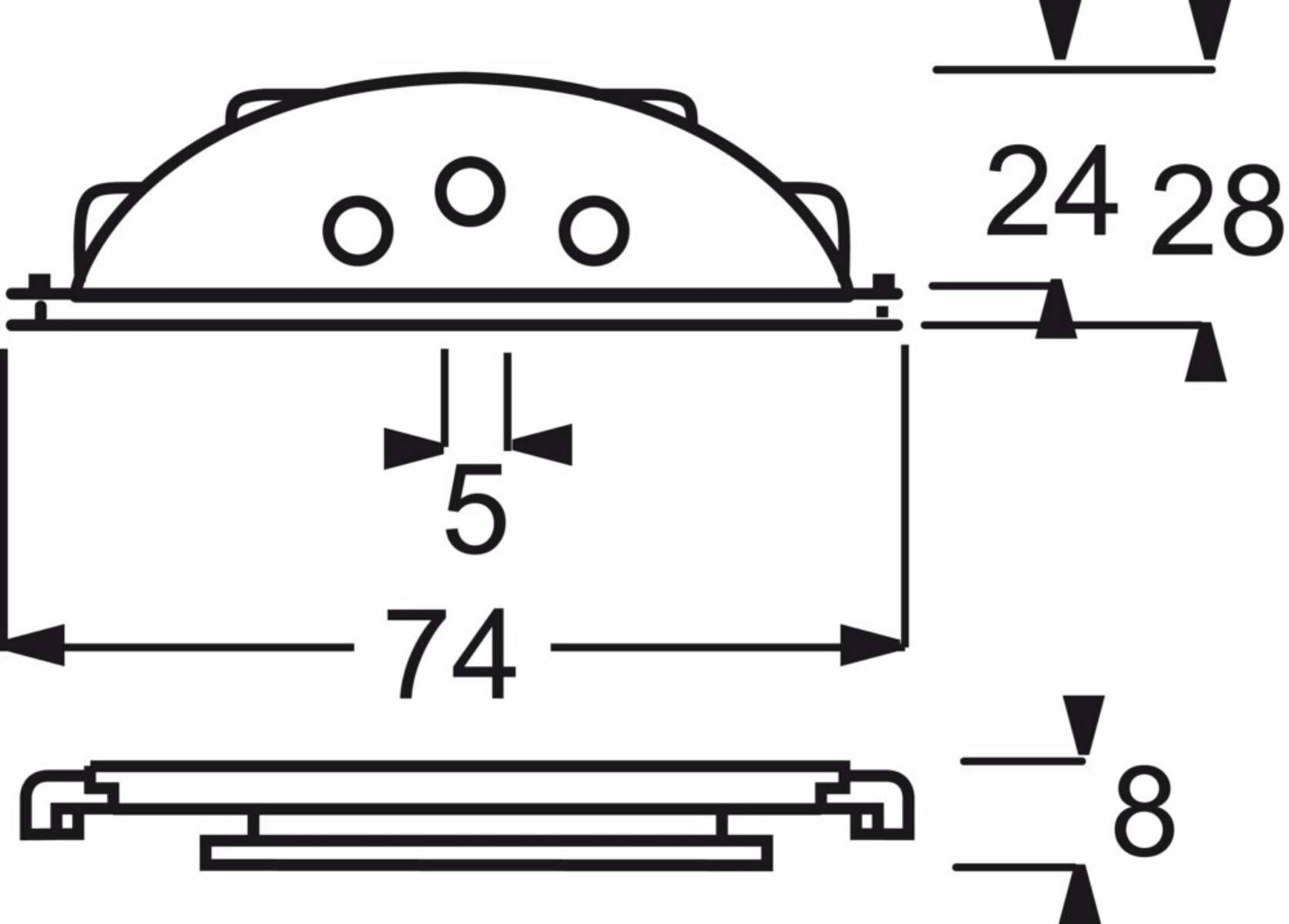ABB 2134 W-53 Kabeleinführung Blau-Grün, Lichtgrau (RAL 7035) 1 St.