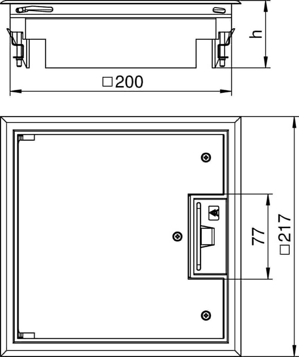 OBO Bettermann Geräteeinsatz GES4 U 7011