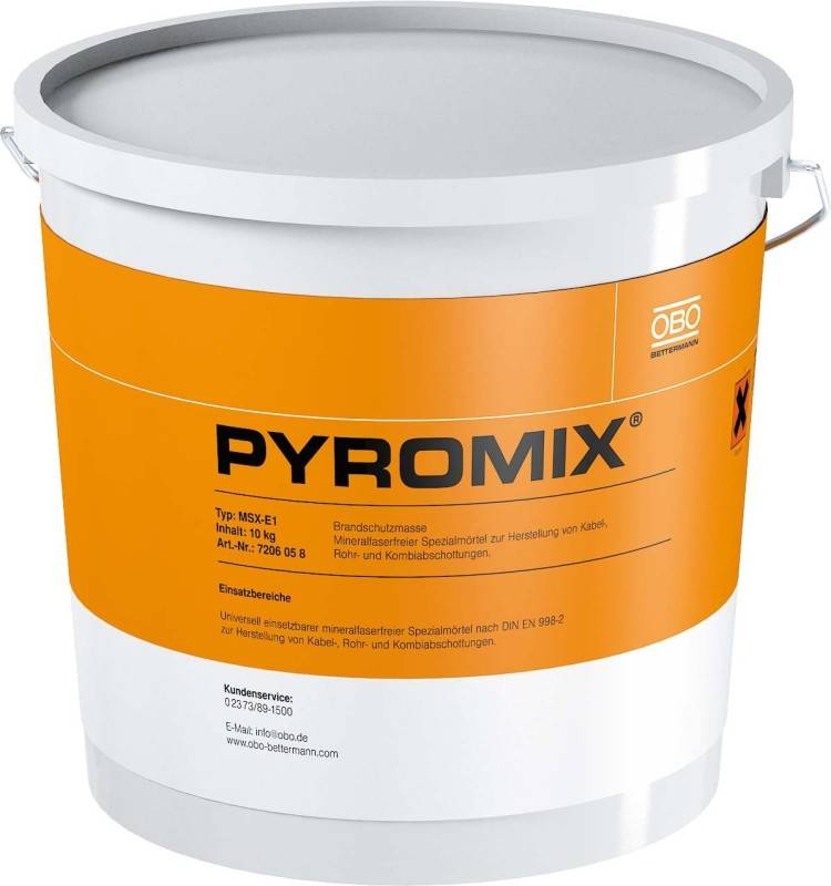 OBO MSX-E1 Brandschutzmörtel für Kombischott 10kg 7206058