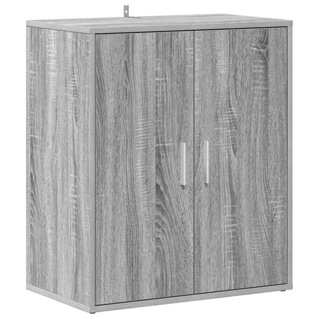 vidaXL Schuhschrank Grau Sonoma 60x35x70 cm Holzwerkstoff