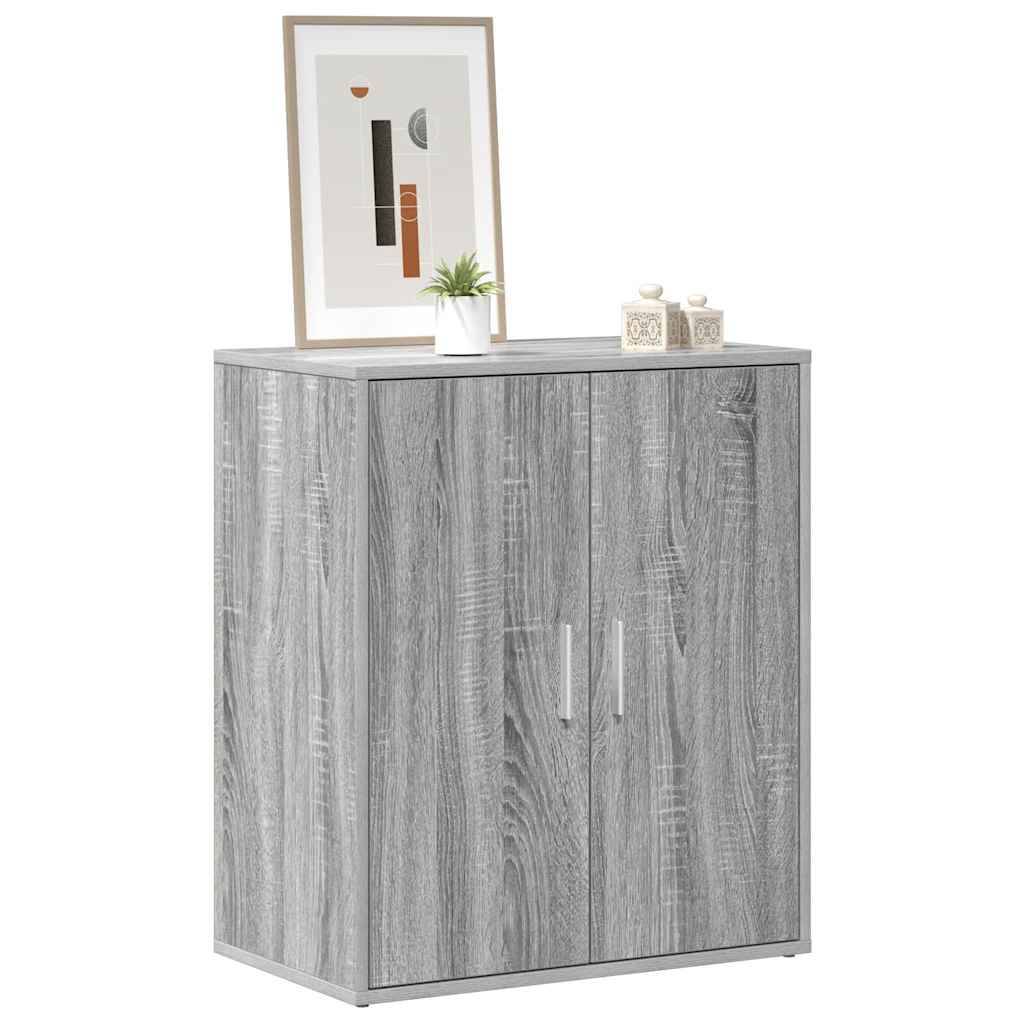 vidaXL Schuhschrank Grau Sonoma 60x35x70 cm Holzwerkstoff