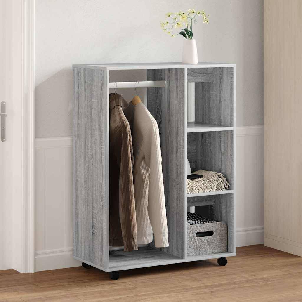 vidaXL Kleiderschrank Grau Sonoma 80x40x110 cm Holzwerkstoff