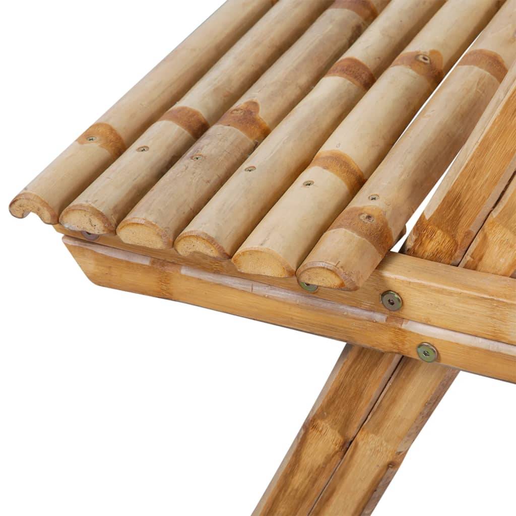vidaXL Picknicktisch 115x115x81 cm Bambus