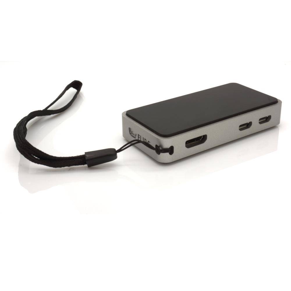 FLIRC Case - Aluminium Gehäuse für Raspberry Pi Zero, silber/schwarz