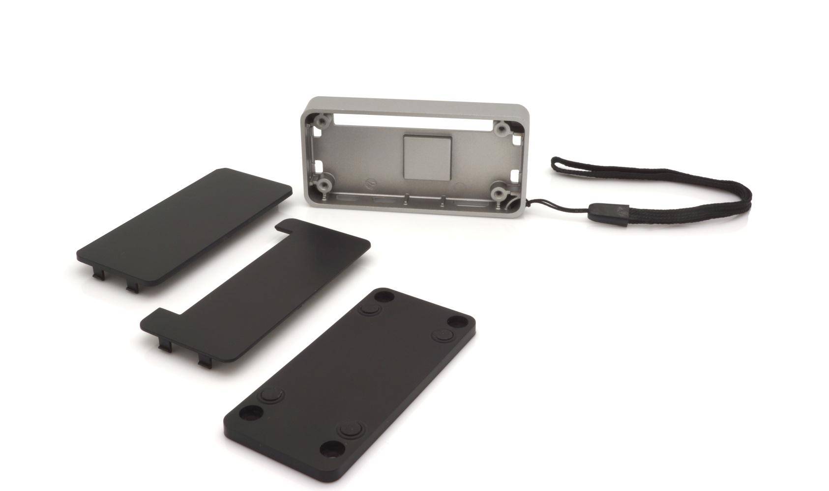 FLIRC Case - Aluminium Gehäuse für Raspberry Pi Zero, silber/schwarz