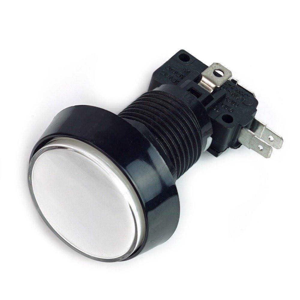 Arcade Button, 44mm, beleuchtet (LED 12V DC) - Farbe: weiß