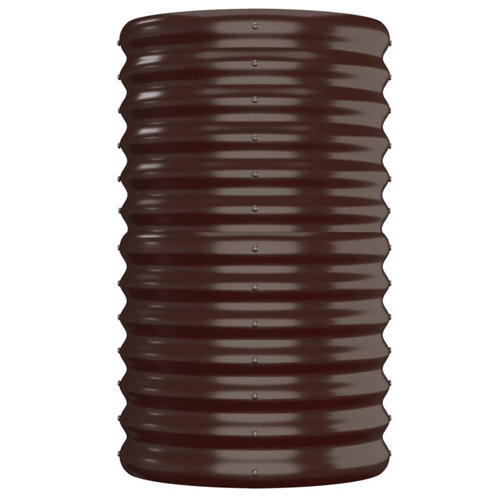vidaXL Hochbeet Pulverbeschichteter Stahl 152x40x68 cm Braun