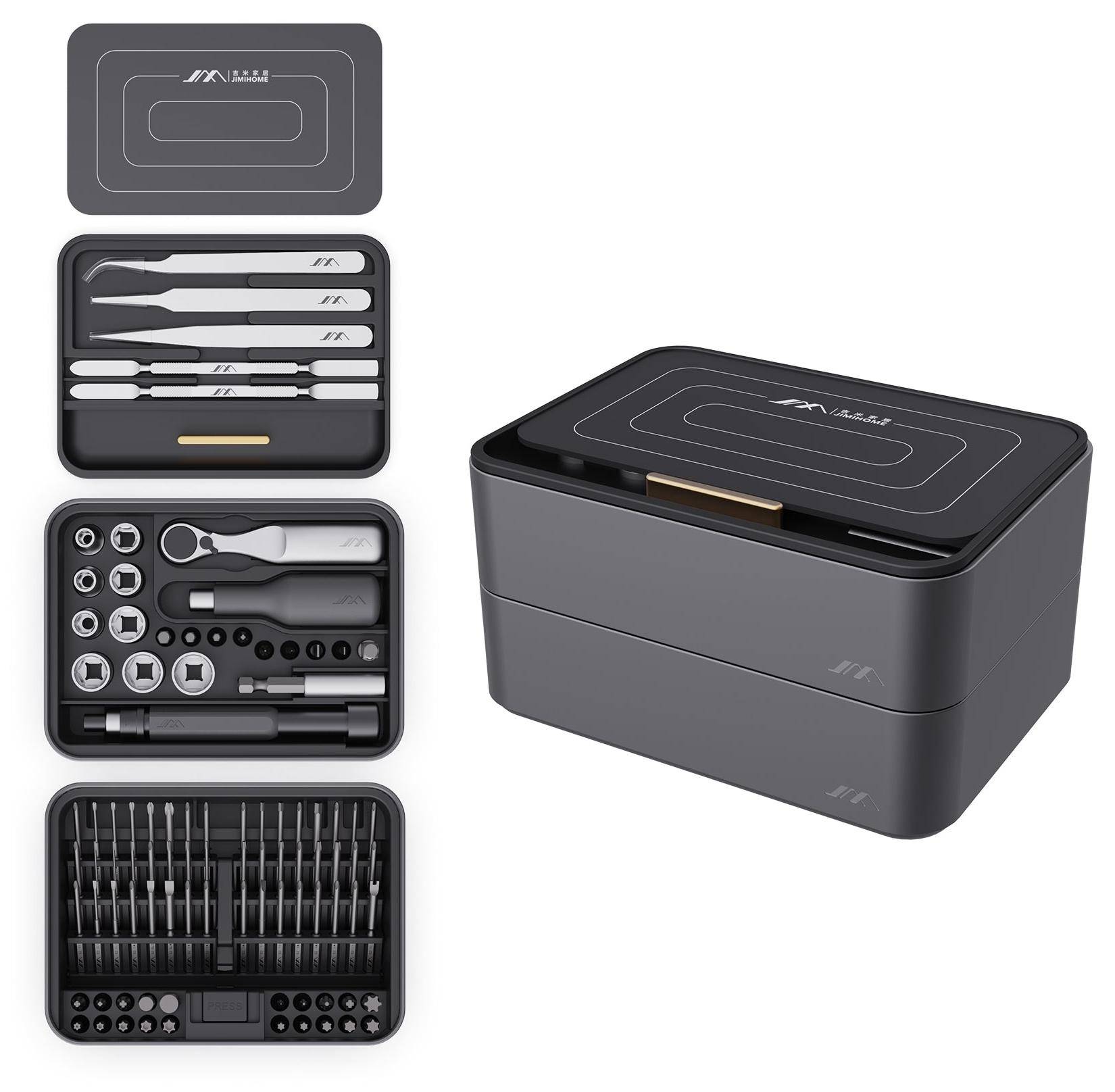 JIMIHOME FM-3, Desktop Mini Tool Station, 100-teilig