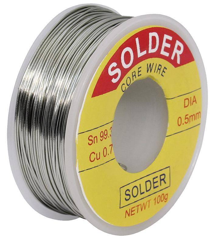 ETT Lötzinn auf Rolle, 0,5mm, 100g, bleifrei (97%Sn 1%Cu 2%Sb)