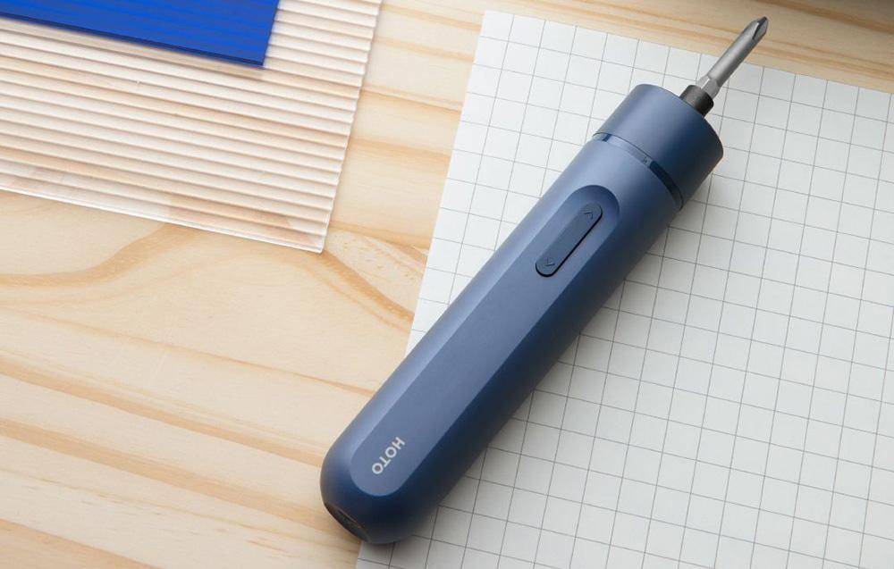 HOTO Cordless Screwdriver Lite, Akku Schraubendreher, 3,6V, blau