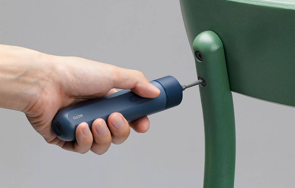 HOTO Cordless Screwdriver Lite, Akku Schraubendreher, 3,6V, blau