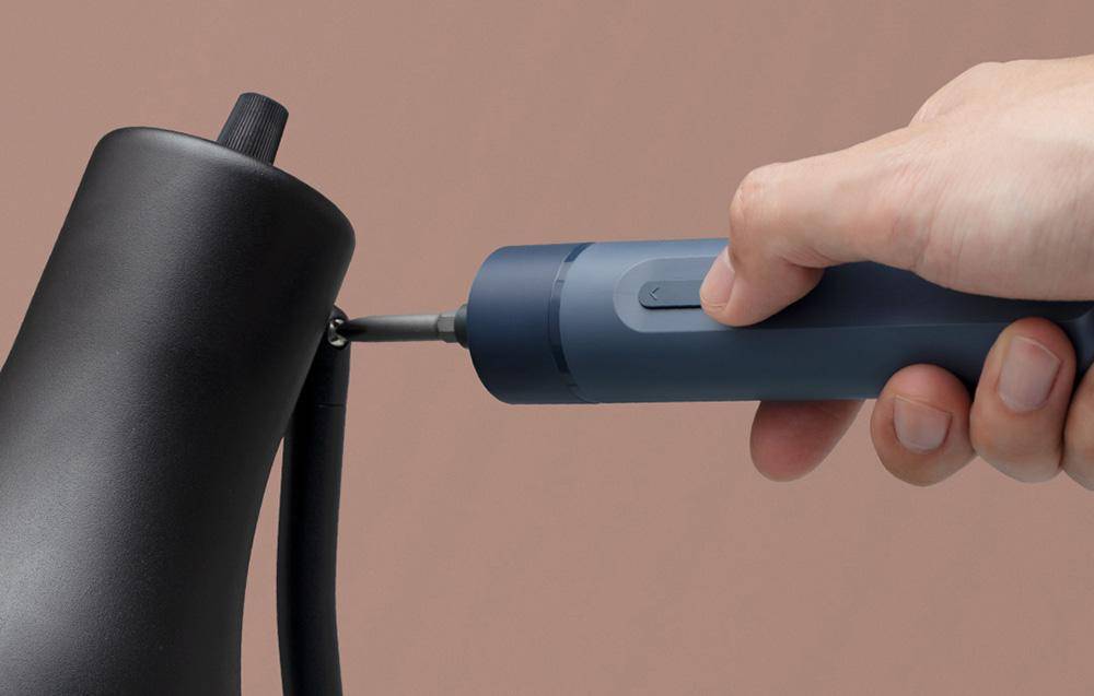 HOTO Cordless Screwdriver Lite, Akku Schraubendreher, 3,6V, blau