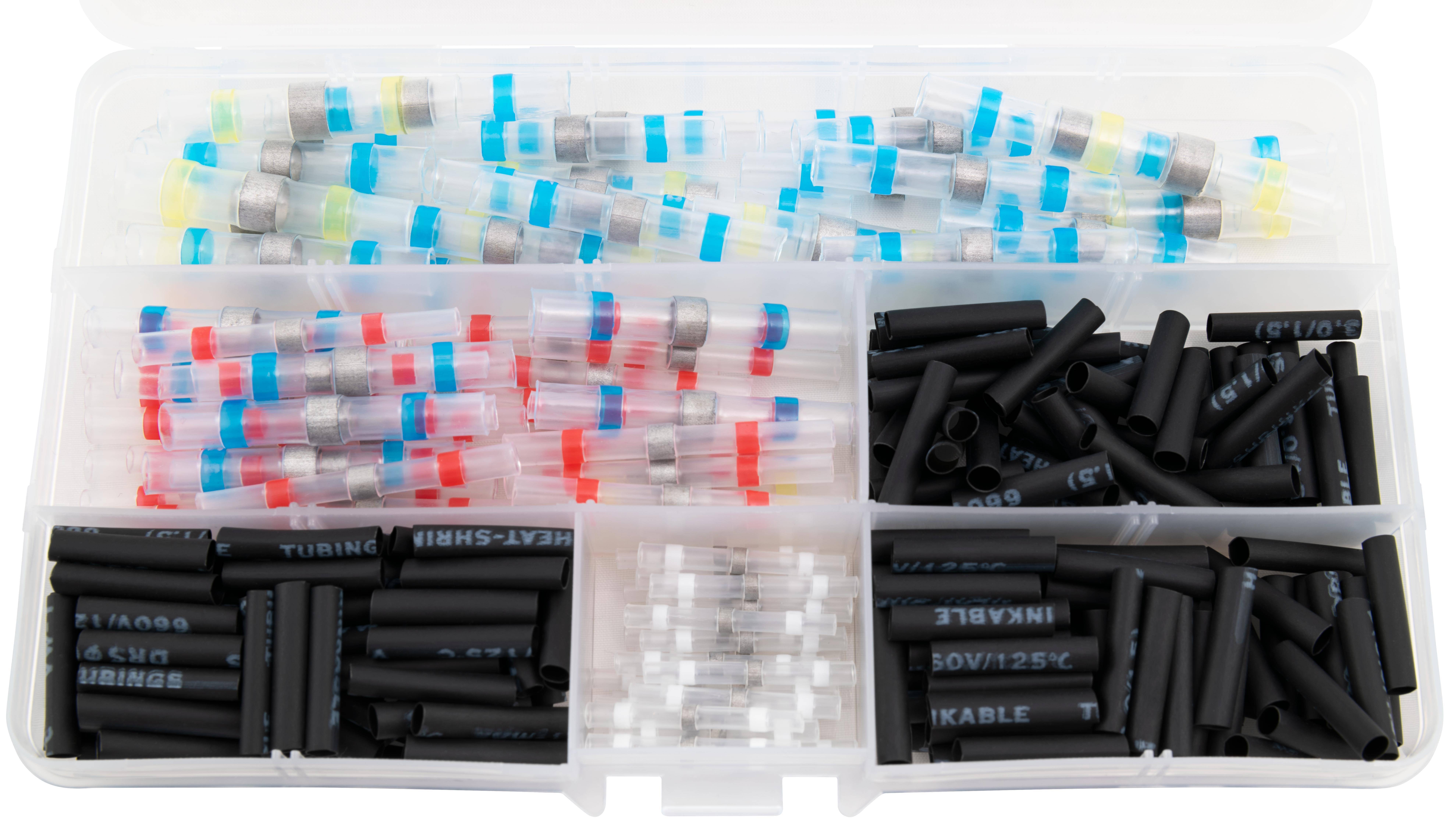 Lötverbinder & Schrumpfschlauch-Set, 300-teilig in Sortimentsbox