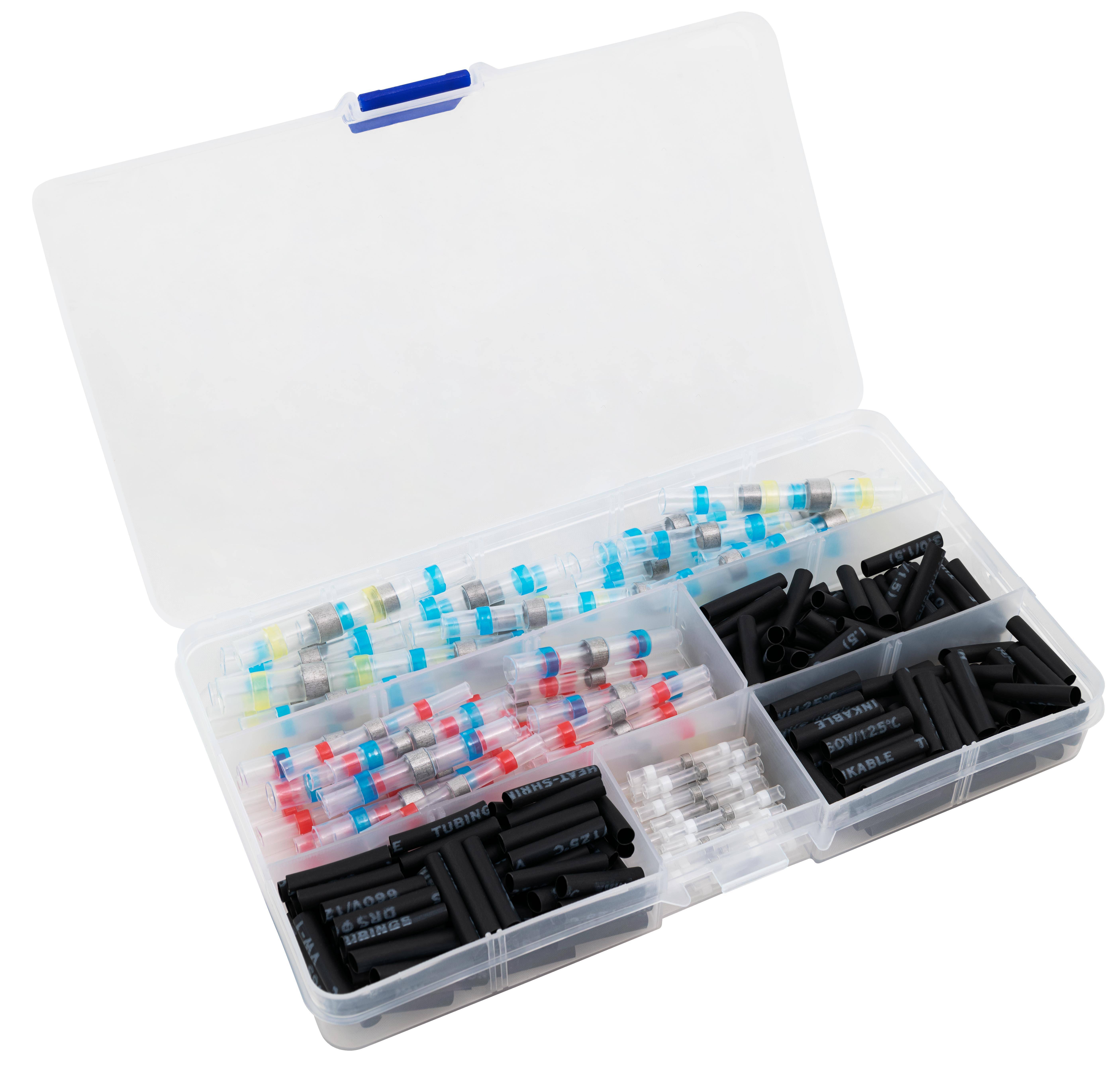 Lötverbinder & Schrumpfschlauch-Set, 300-teilig in Sortimentsbox