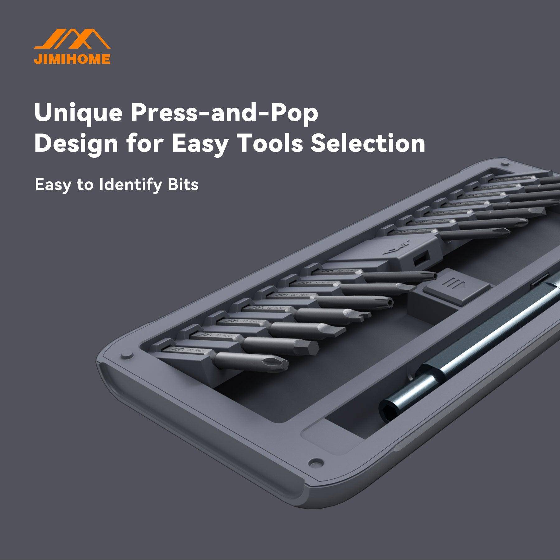 JIMIHOME JM-GNT26, SNAP to GO, Tech Tool Kit Set, 26-teilig