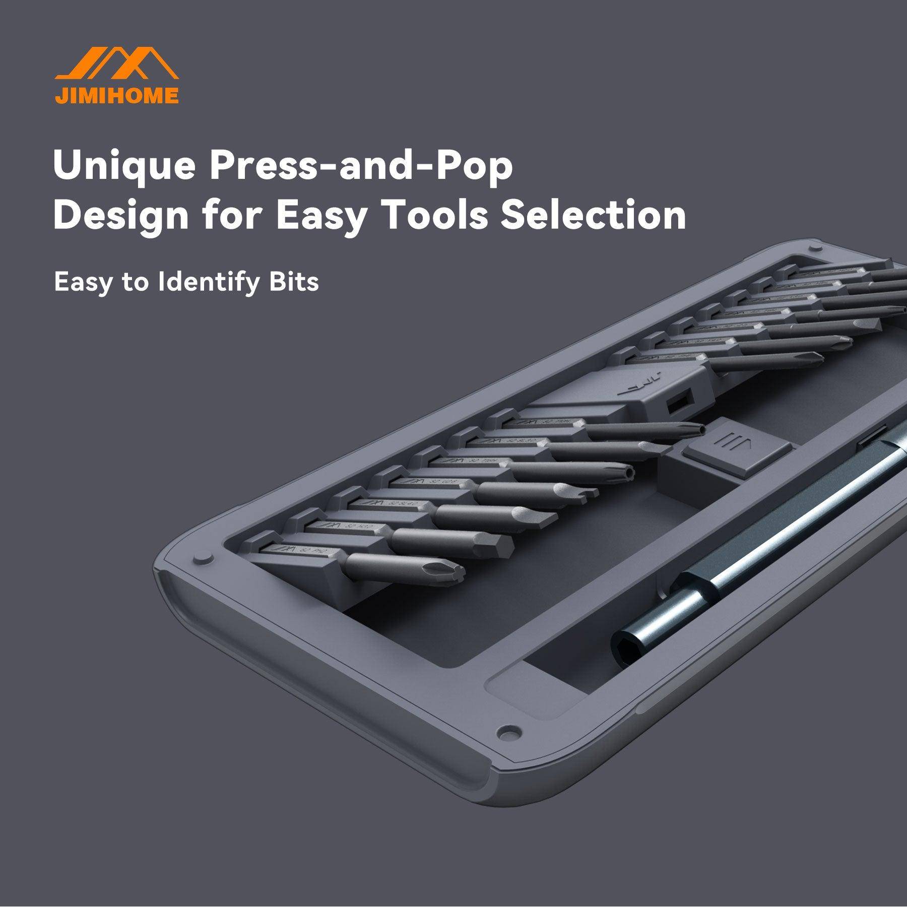 JIMIHOME JM-GNT80, SNAP to GO, Tech Tool Kit Set, 80-teilig