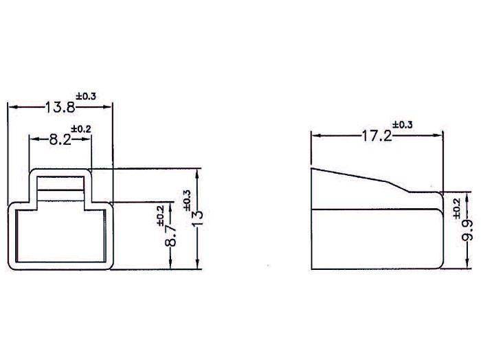 Staubschutz für RJ45 Stecker 10 Stück transparent