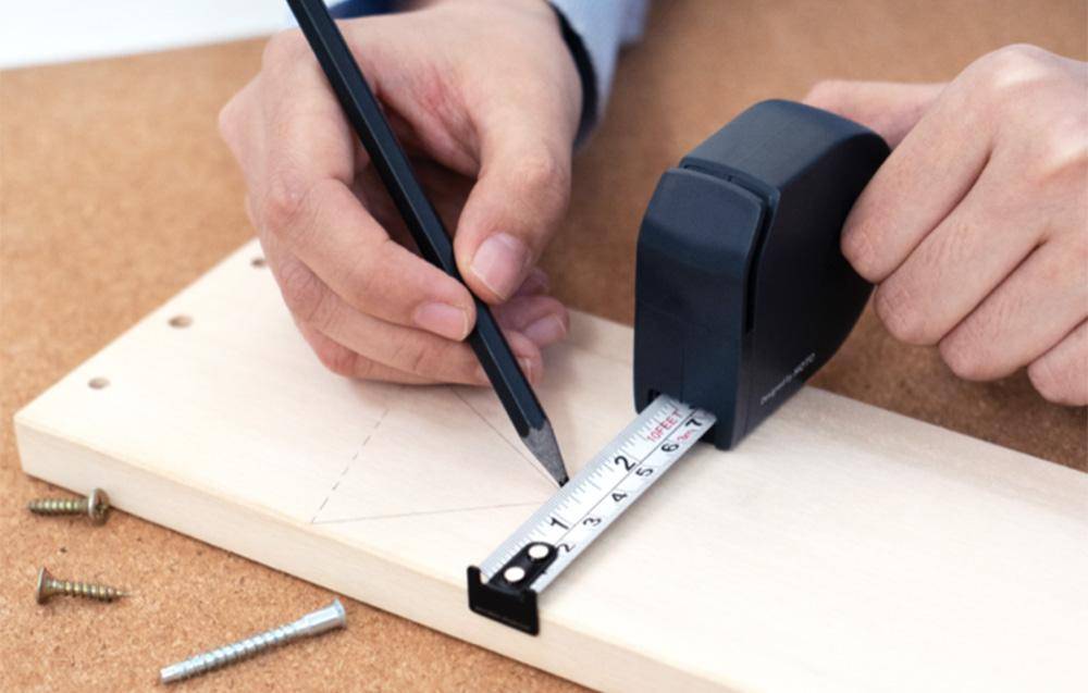 HOTO Self-locking Measure Tape, Selbstsicherndes Maßband, 3m