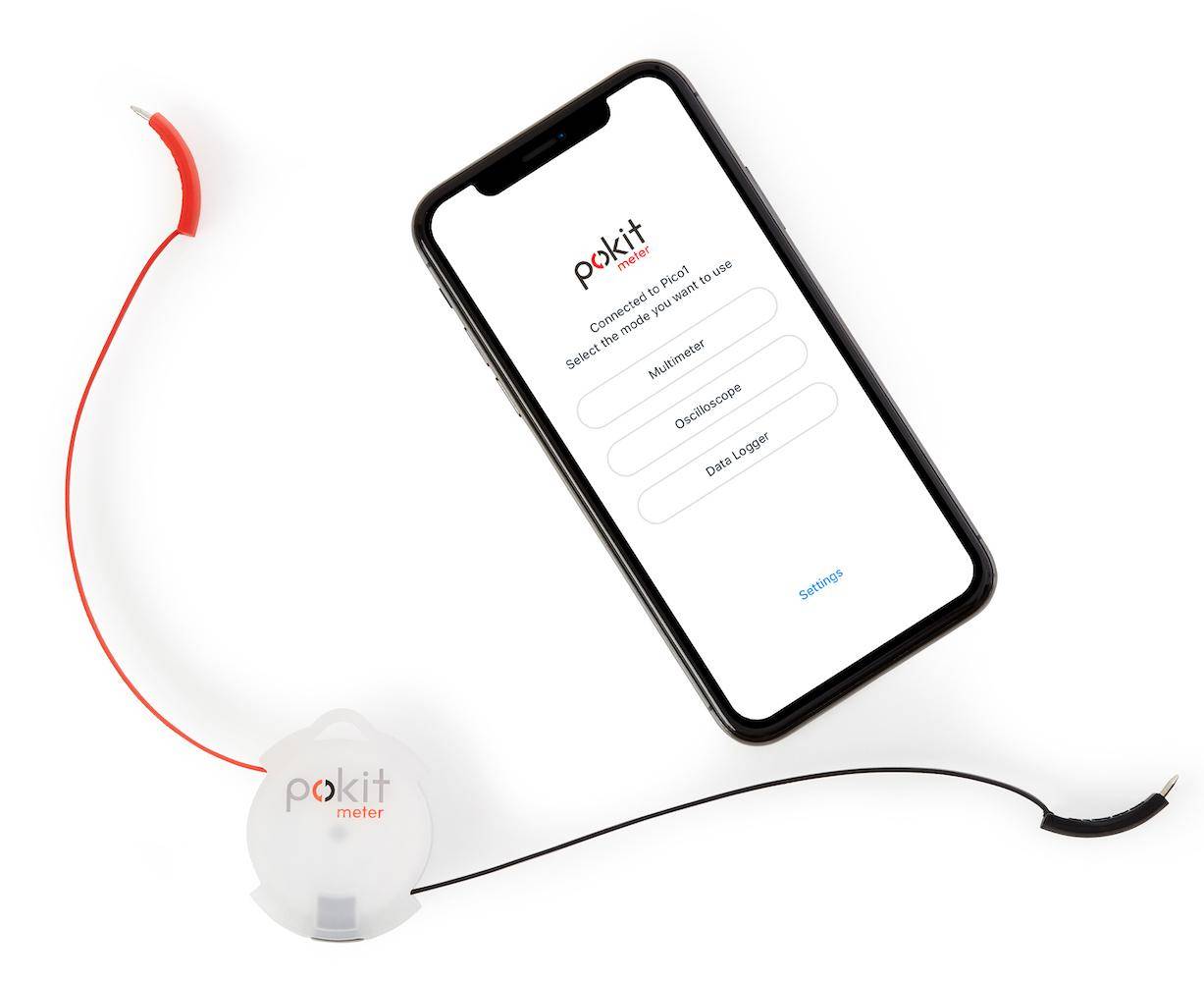 PokitMeter - Portables Multimeter, Oszilloskop und Logger, schwarz