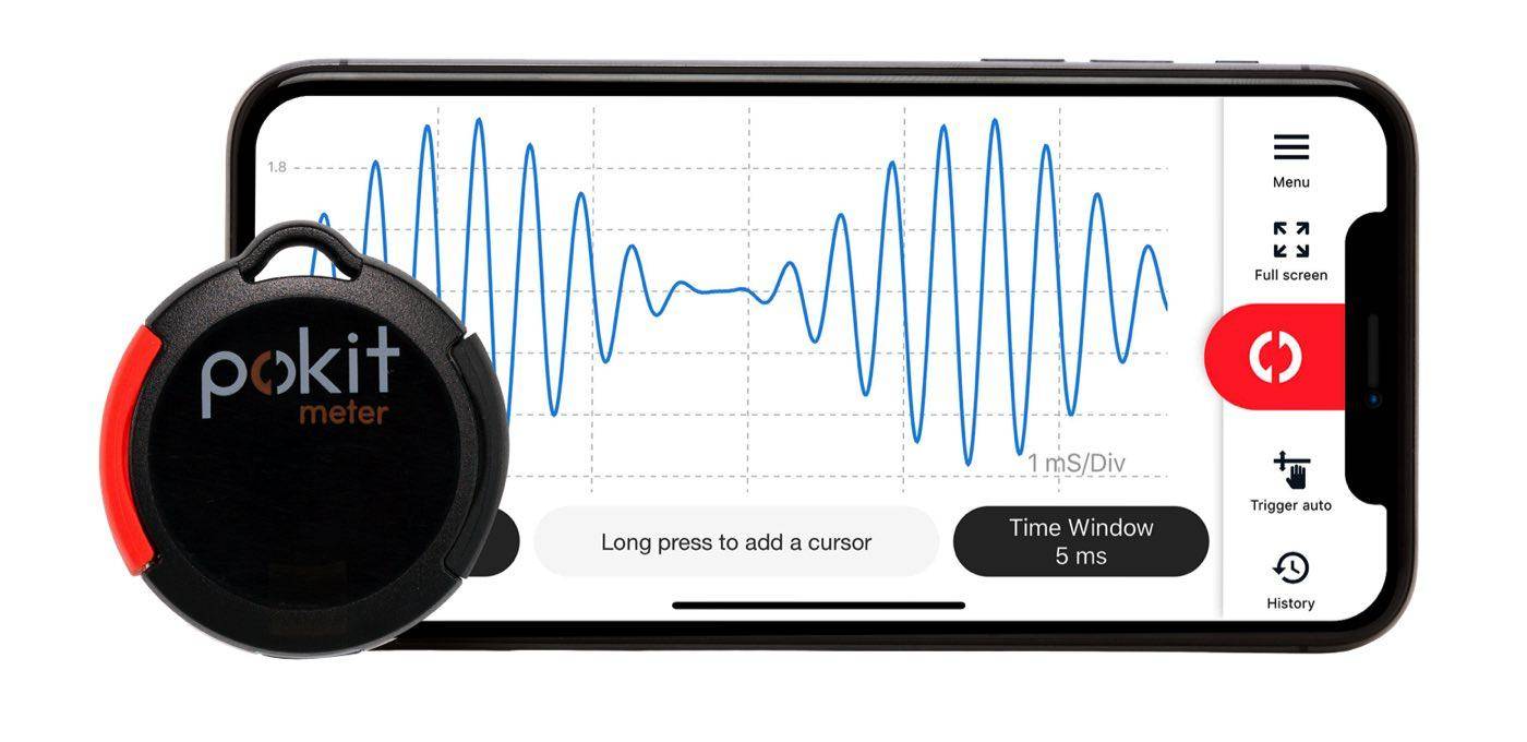 PokitMeter - Portables Multimeter, Oszilloskop und Logger, schwarz