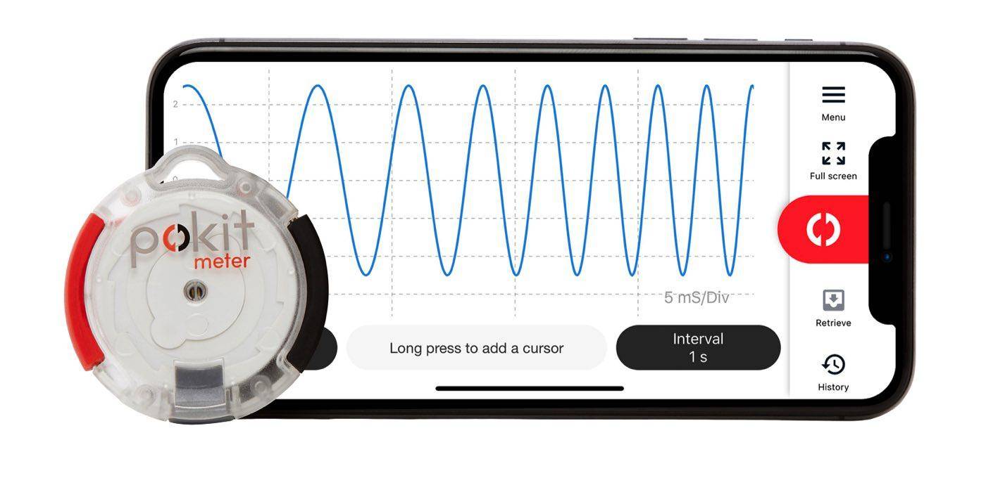 PokitMeter - Portables Multimeter, Oszilloskop und Logger, schwarz