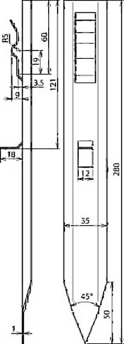 DEHN 290002 AH FE RF Abstandhalter