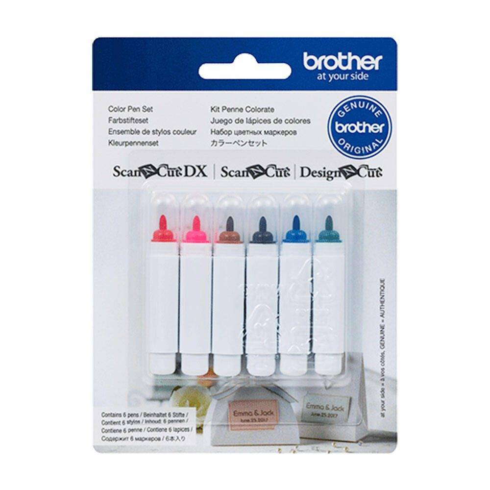 Brother CAPEN1 - Schwarz - Blau - Braun - Grün - Pink - Rot - 6 Stück(e) - ScanNCut CM100DM - CM250 - CM350 - C