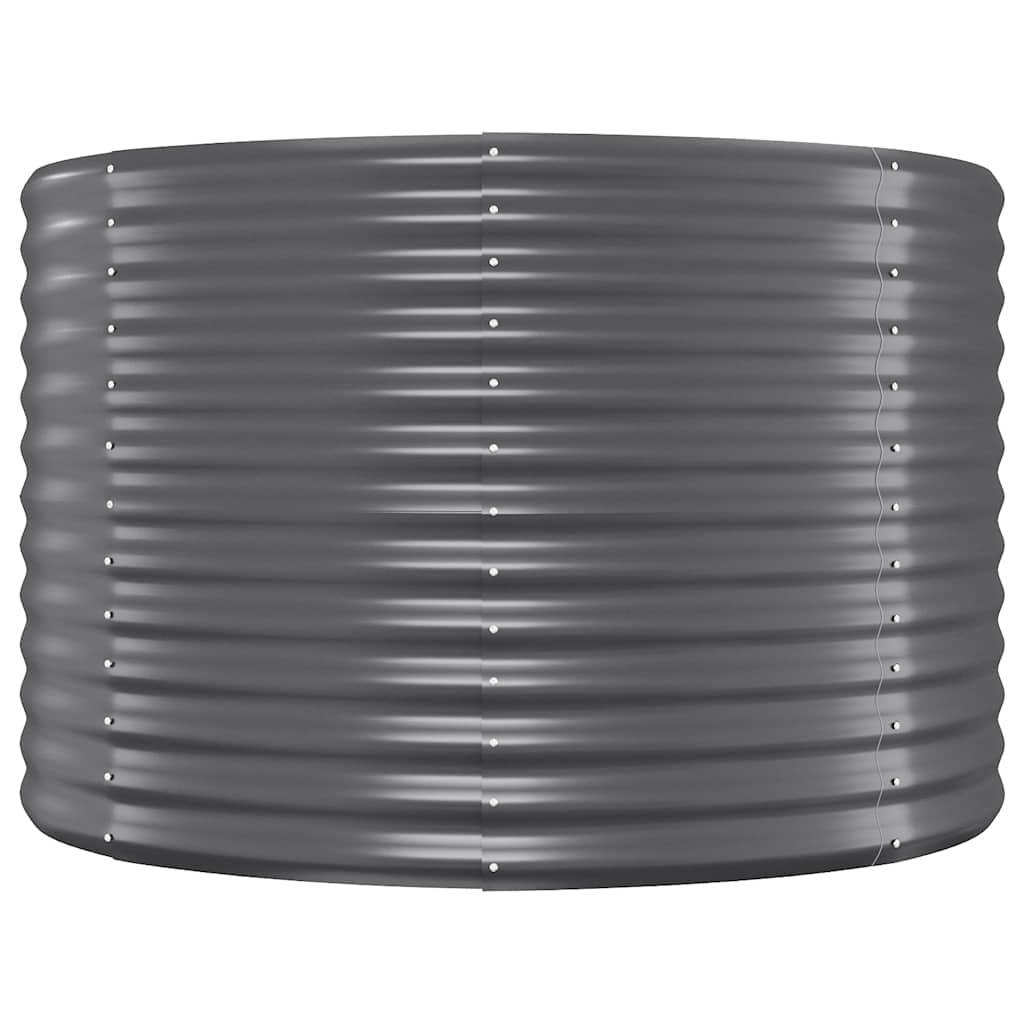 vidaXL Hochbeet Pulverbeschichteter Stahl 249x100x68 cm Anthrazit
