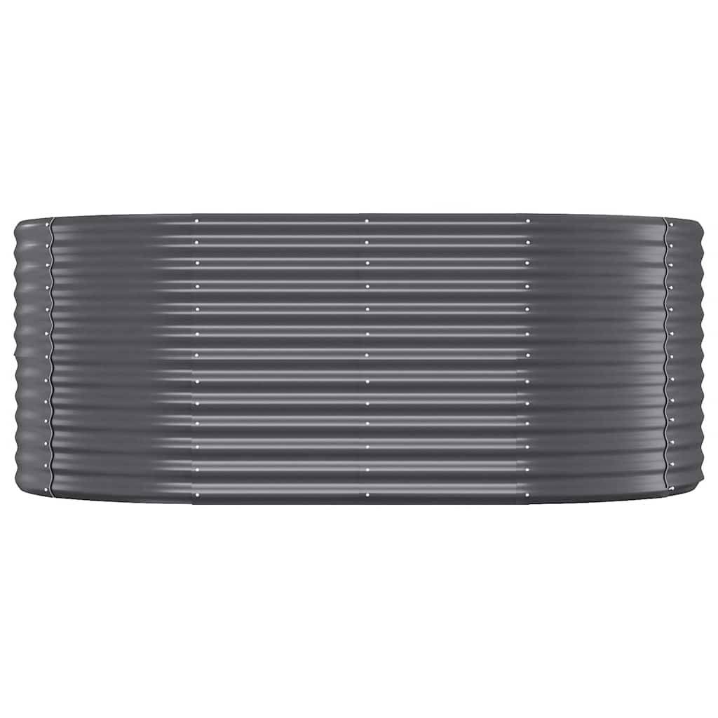 vidaXL Hochbeet Pulverbeschichteter Stahl 175x100x68 cm Anthrazit