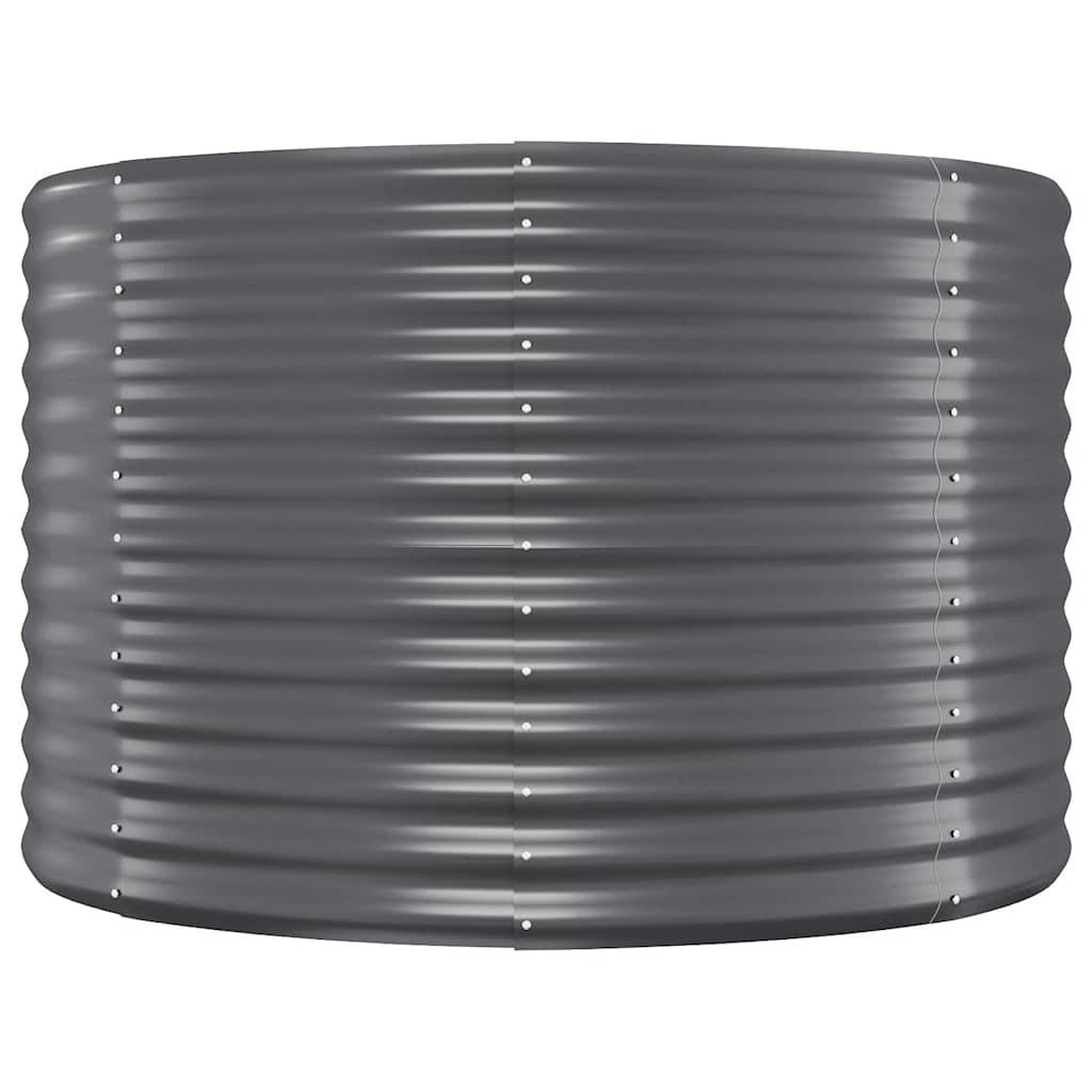 vidaXL Hochbeet Pulverbeschichteter Stahl 175x100x68 cm Anthrazit