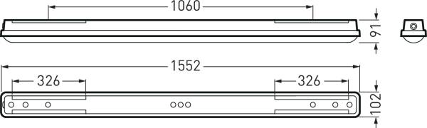 Trilux 2310 15B40/ #7923040 LED-Feuchtraumleuchte LED LED fest eingebaut 27 W Weiß