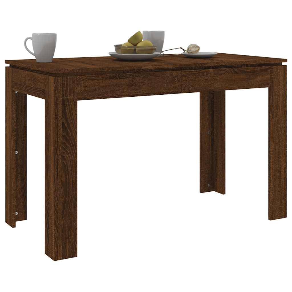 vidaXL Esstisch Braun Eichen-Optik 120x60x76 cm Holzwerkstoff