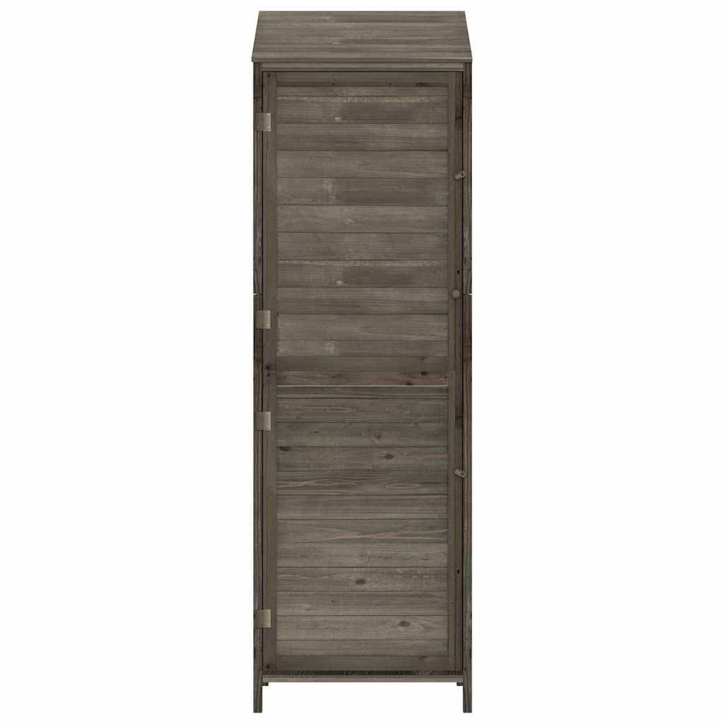 vidaXL Geräteschuppen Anthrazit 55x52x174,5 cm Massivholz Tanne