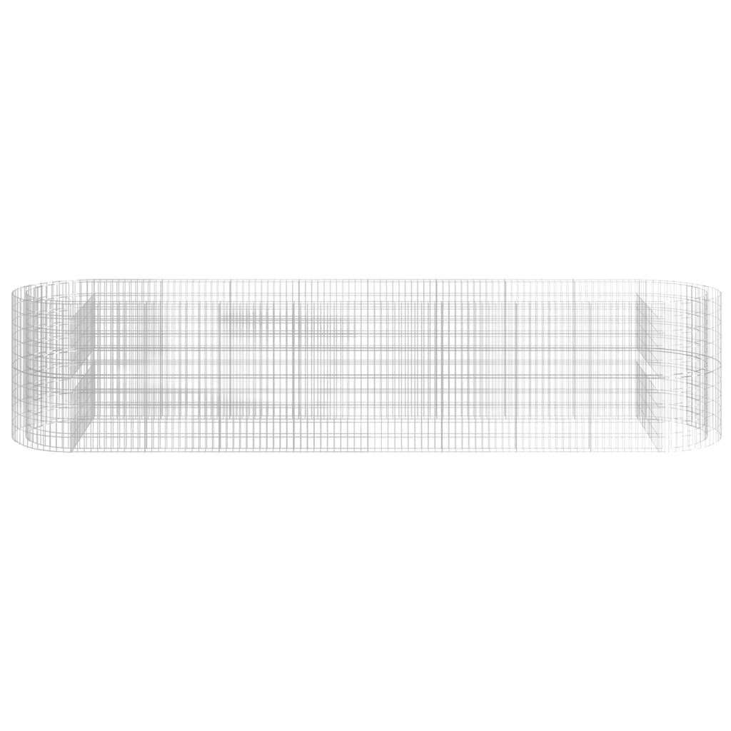 vidaXL Gabionen-Hochbeet Verzinktes Eisen 500x100x100 cm