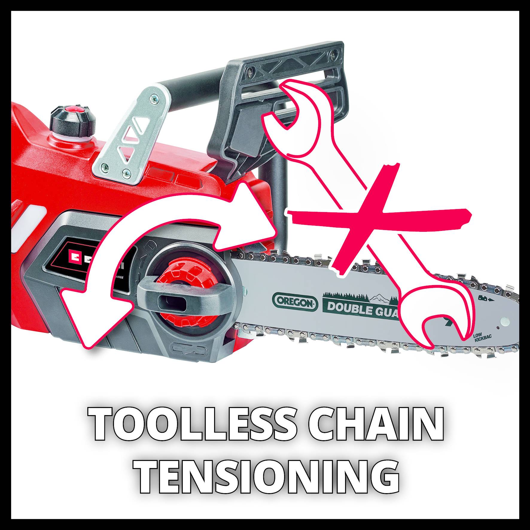 Einhell Power X-Change GE-LC 18 Li Kit Akku Kettensäge inkl. Akku Schwertlänge 250 mm