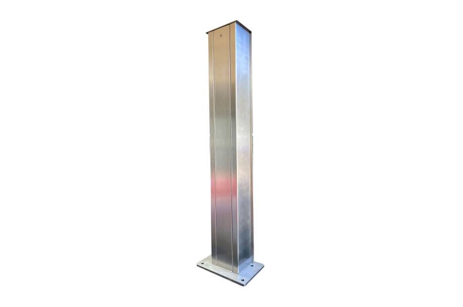Solvido 2N STELE PERSON AP1, Edelstahl VA Stele, 1 Modul, für 2N IP Solo oder Access Unit 2.0, Bedienhöhe Person, Außen